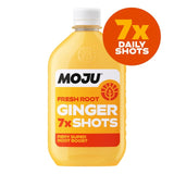 Moju Ginger Vitality Shot 420ml bottle with 7x 60ml shots, imported from the UK
