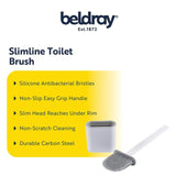 Beldray Antibac Slimline toilet brush white, UK version
