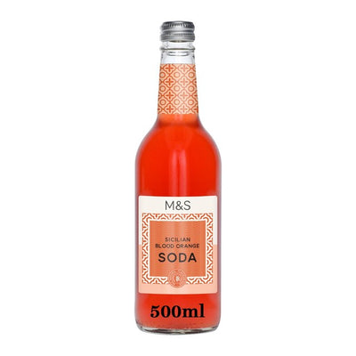 M&S M&S Sicilian Blood Orange Sparkling Soda 500ml- Buy online at McGrocer