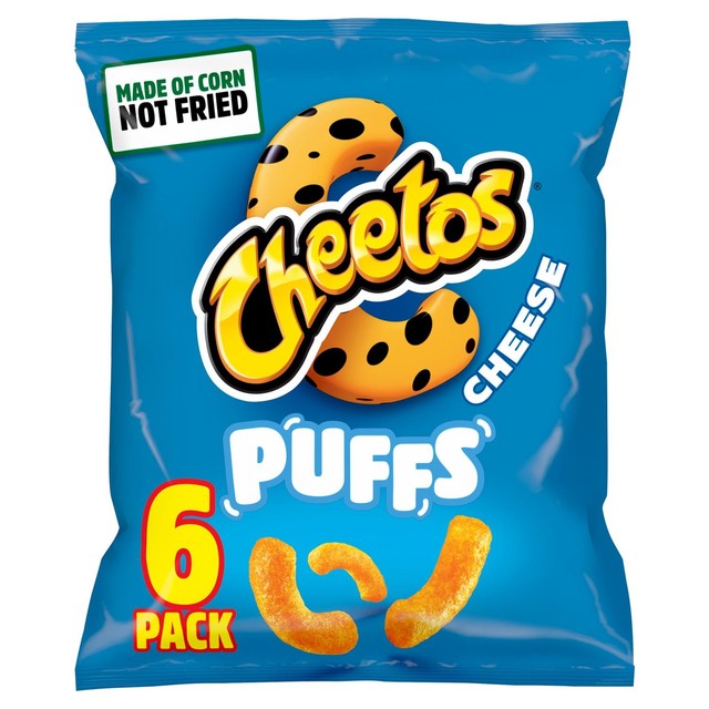Cheetos cheese flavour corn puffs multipack - British product
