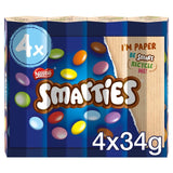 M&S Smarties Multipack 4 x 34g Chocolate Sweets- Buy online at McGrocer