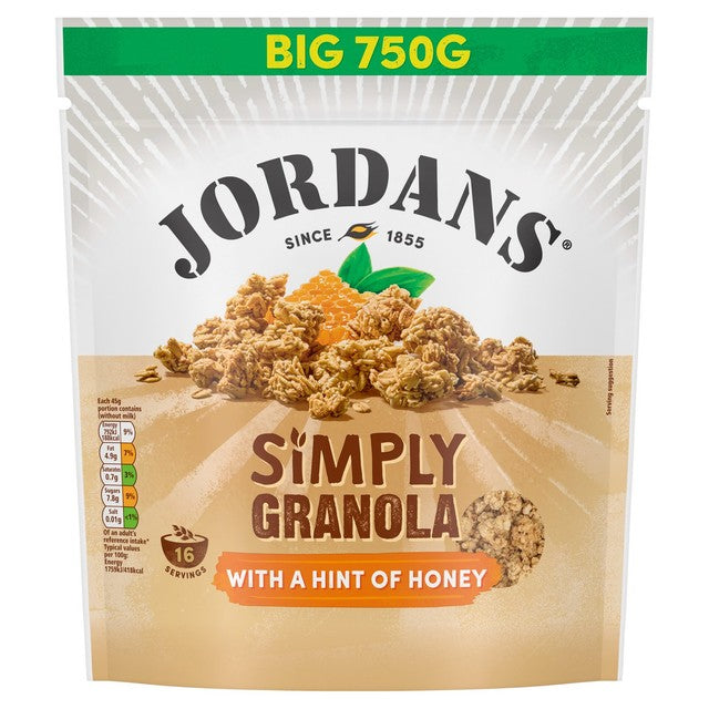 Jordans Simply Granola with a hint of honey 750g, UK version
