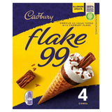Cadbury Flake 99 Ice Cream Cones x4 125ml