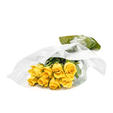 MM Flowers yellow roses 8 stems 40cm (British brand)