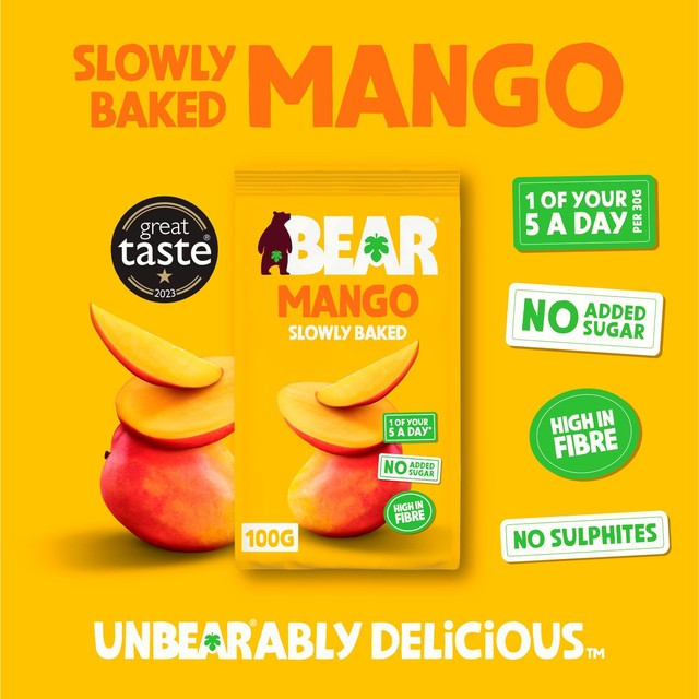 Urban Fruit Bear Gently Baked Mango dried fruit snack - British product