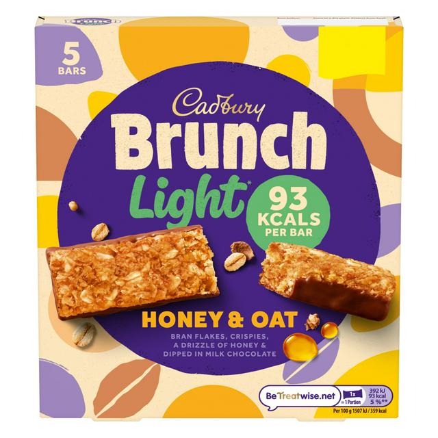 Cadbury Brunch Light Honey Oat 5x26g