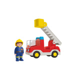 Playmobil JUNIOR ladder unit fire truck toy, imported from the UK