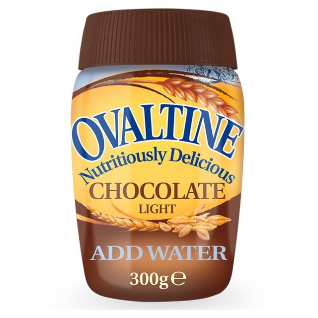 Ovaltine Chocolate Light malted drink powder 300g, imported from the UK
