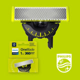 Philips OneBlade 360 Flex replacement blade, imported from the UK