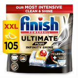 M&S Finish Ultimate Plus Infinity Shine Lemon Dishwasher Tablets- Buy online at McGrocer