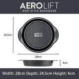 Prestige Aerolift carbon steel cake tin round 22cm, imported from the UK