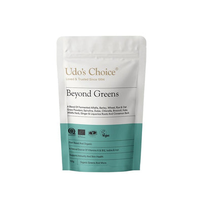 مسحوق Udo's Choice Beyond Greens عضوي ونباتي مكمل غذائي خارق