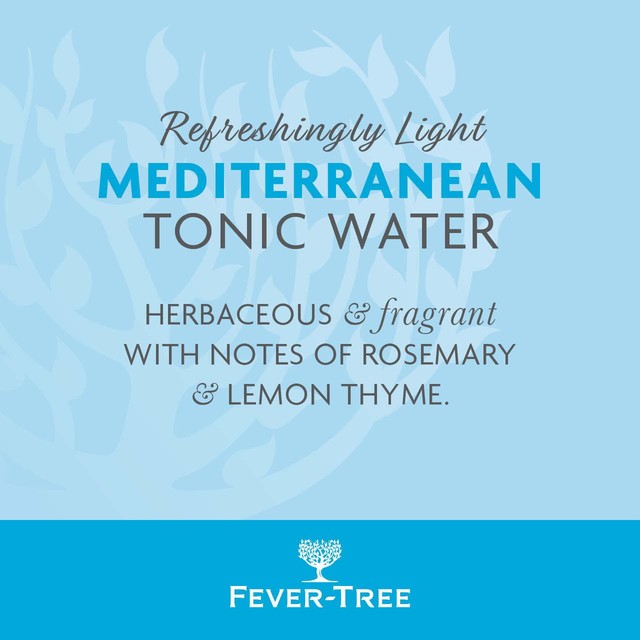 Fever-Tree light Mediterranean tonic water cans - British product