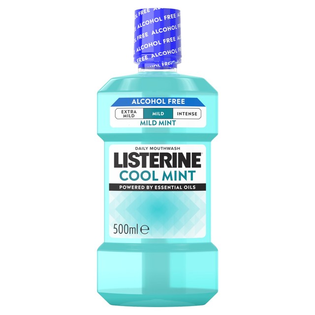 Listerine Cool Mint alcohol free mouthwash (British brand)