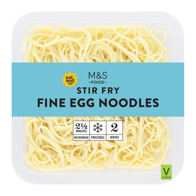 M&S fine egg noodles 275g, imported from the UK