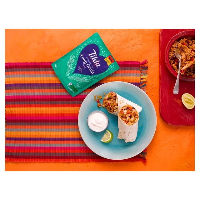Tilda microwave long grain rice 250g (British brand)