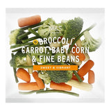 M&S M&S Broccoli Carrot Baby Corn and Fine Green Beans Mixed Vegetables 320g- Buy online at McGrocer