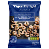 Langostinos gigantes cocidos y pelados Tiger Delight, congelados, 250 g