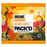 Pack'd Organic Sweet Chopped Mango Frozen Fruit 300g