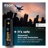 ITSON Itspremium AA alkaline batteries 8-pack, UK version