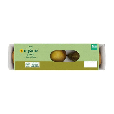 M&S Organic Ripen at Home Pears Fruit 3 per pack