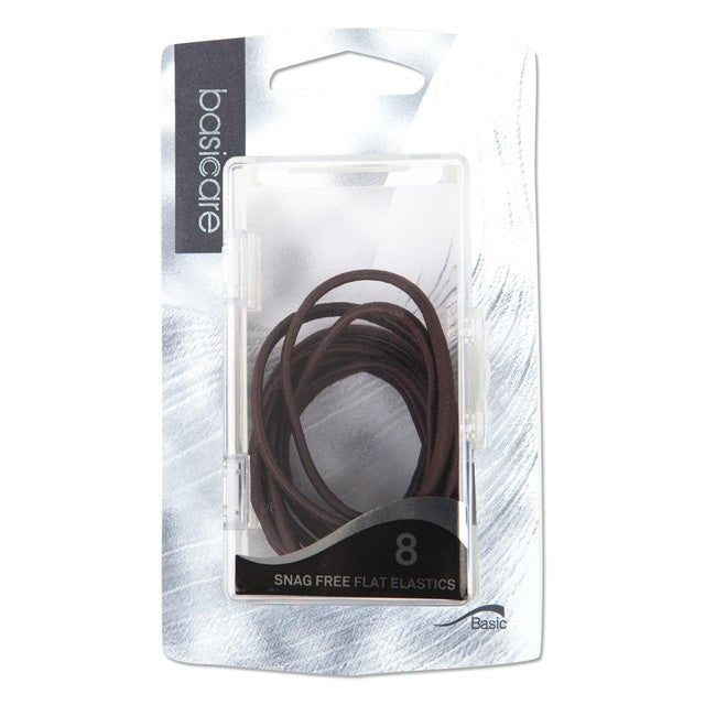 Basicare brown hair bands 8 pack - British product