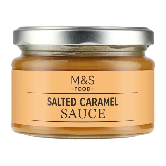 M&S salted caramel dessert sauce 260g, imported from the UK