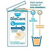 Diacare oral electrolyte powder sachets 6 sachets - British product