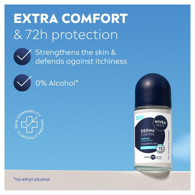 NIVEA Men Derma Control Roll On anti-perspirant (British brand)