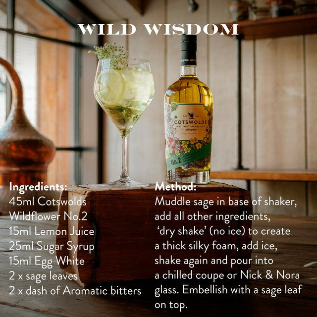 Cotswold Distillery Wildflower No.2 Gin 70cl - British product