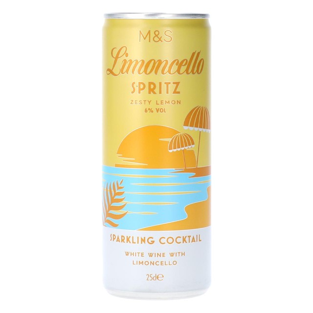 M&S Limoncello Spritz 250ml, imported from the UK