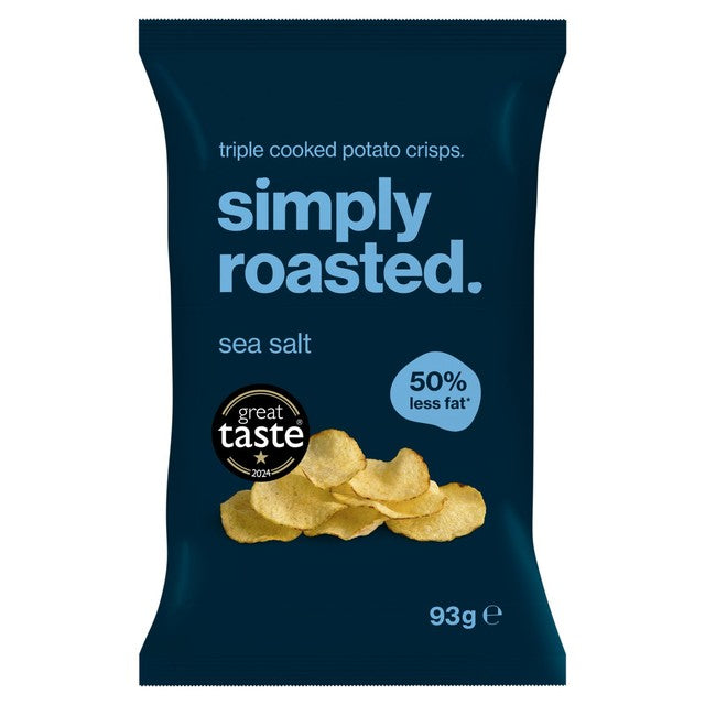 simply roasted sea salt crisps 93g (British brand)