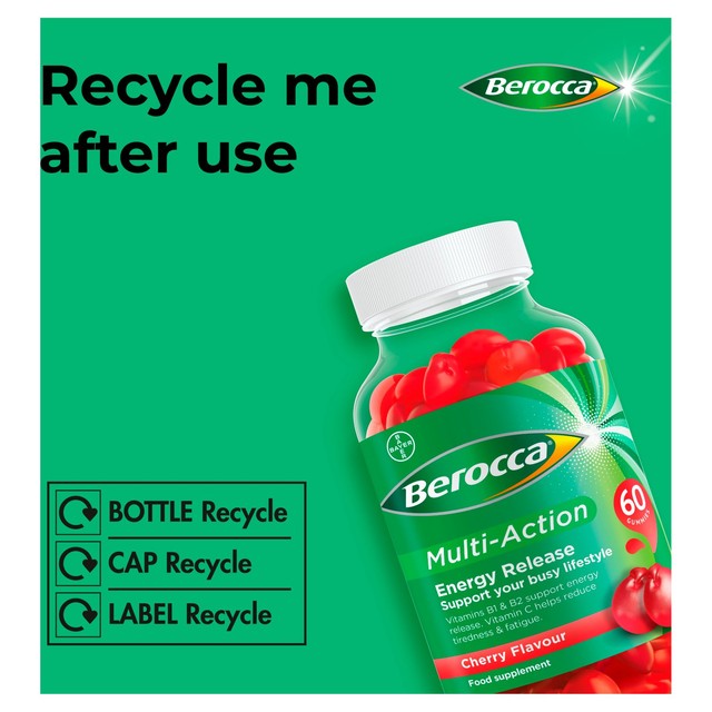 Berocca cherry vitamin gummies 60 pack - British product