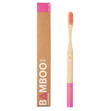 M&S Bamboo Club Pink Adult Eco-Friendly Toothbrush- Buy online at McGrocer