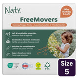 Naty FreeMovers nappy pants Size 5 (12-18kg), imported from the UK
