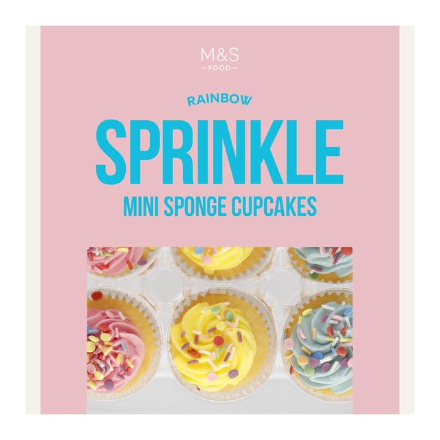 M&S sprinkle cupcakes 214g, imported from the UK