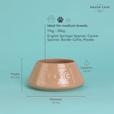 Mason Cash lettered dog bowl 21cm, imported from the UK