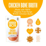 Borough Broth Co free-range organic chicken bone broth 324g - British product