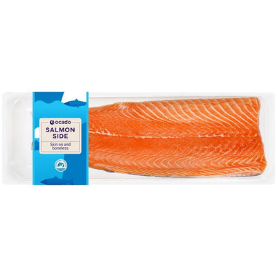 Ocado Side of Salmon Skin On and Boneless Fish 1kg