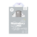 M&S Bloomsbury Mill Organic Muslin Squares Grey White Baby Muslin Cloths 6 Pack- Buy online at McGrocer