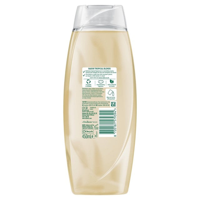 Radox shower gel Tropical Blends 450ml, imported from the UK