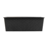 Rowan rectangle rattan planter 30cm - British product