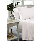 Catherine Lansfield Plain Dye Polycotton Single Fitted Sheet White - British product