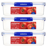 M&S Sistema Klip It Plus Food Storage Containers 3x2.2L- Buy online at McGrocer