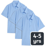 M&S boys school shirt 3 pack 4-5 Y, imported from the UK