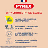 Pyrex Easy Grip casserole dish 5.8L, imported from the UK