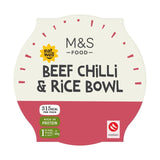 M&S Beef Chilli & Rice Bowl 300g, imported from the UK