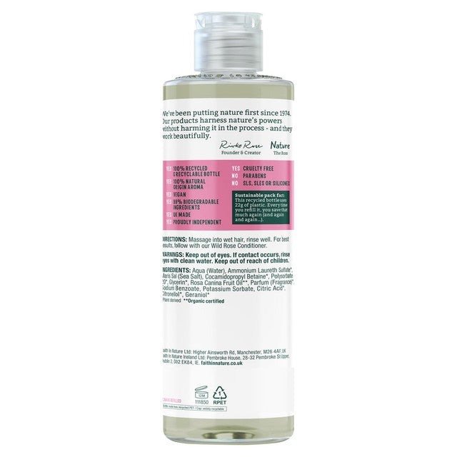 Faith in Nature Wild Rose shampoo 400ml - British product