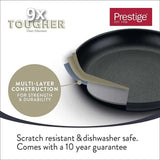Prestige 9× Tougher Aluminium Non-Stick All Hob Wok 29cm, imported from the UK