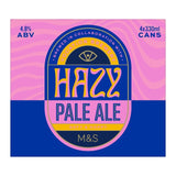 M&S Hazy Pale Ale 4x330ml, imported from the UK
